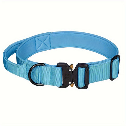 Vibrant Tactical Dog Collar -  Nylon Control Handle