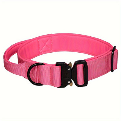 Vibrant Tactical Dog Collar -  Nylon Control Handle