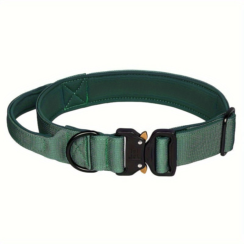 Vibrant Tactical Dog Collar -  Nylon Control Handle