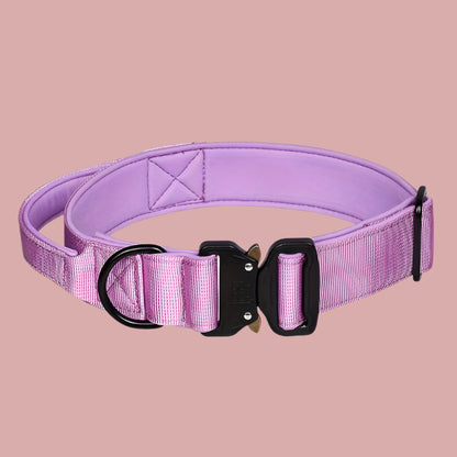 Vibrant Tactical Dog Collar -  Nylon Control Handle