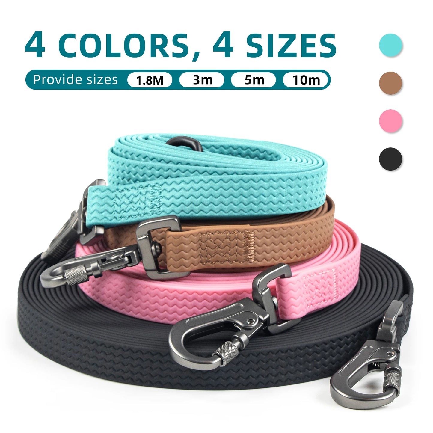 Waterproof training leash