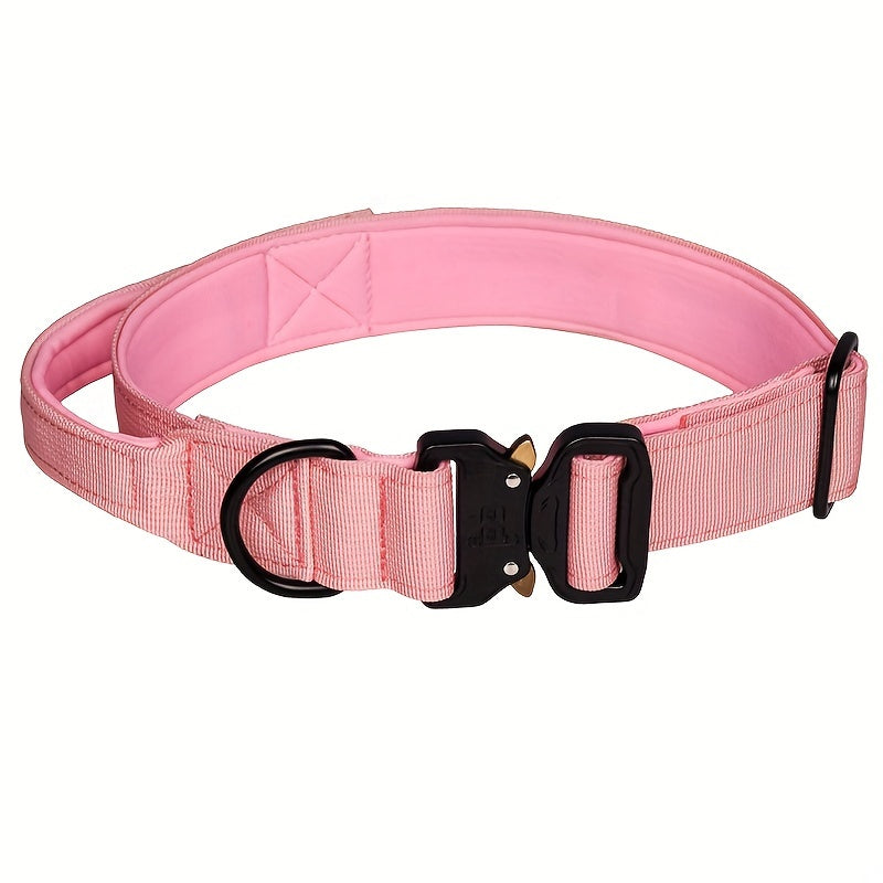 Vibrant Tactical Dog Collar -  Nylon Control Handle